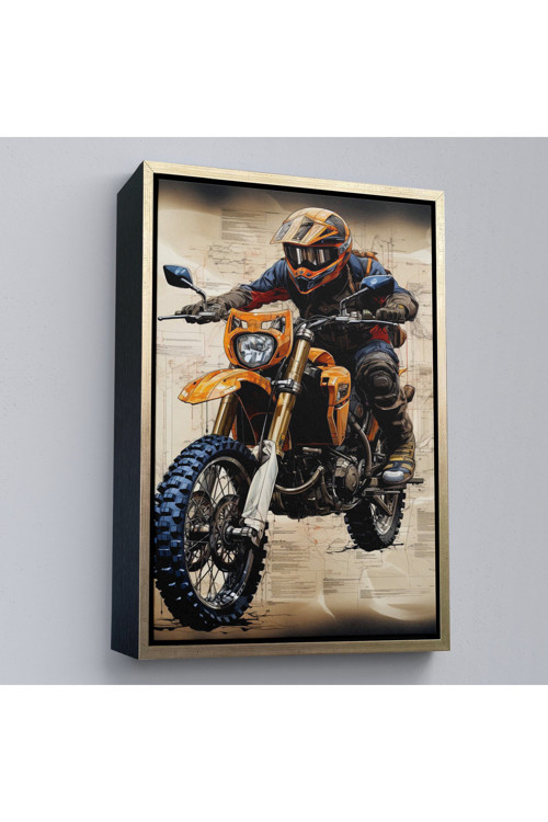 Ahşap Çerçeveli Cros Motor Sürücüsü Tablosu-7898