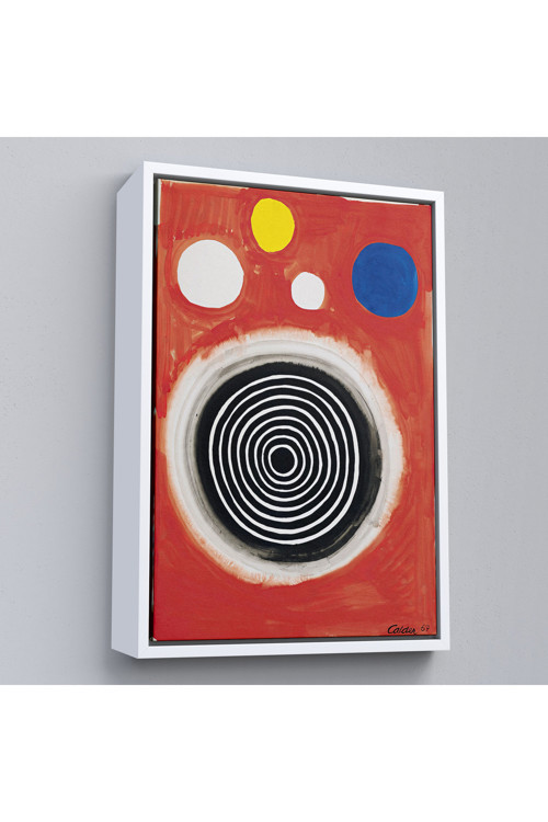Ahşap Çerçeveli Alexander Calder - Eşmerkezli Bulutsu Tablo - Concentric Nebula-8103