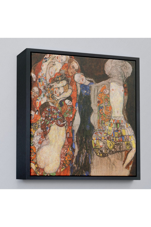 Ahşap Çerçeveli Gustav Klimt - Die Braut Unvollende Tablosu-8339