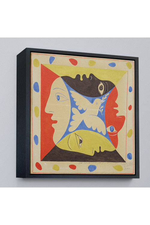 Ahşap Çerçeveli Pablo Picasso, Dörtlü Yüzler Tablosu-8348