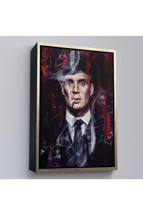 Ahşap Çerçeveli Thomas Shelby - Tommy Shelby Tablo-7842