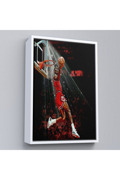 Ahşap Çerçeveli Michael Jordan Tablo-7682