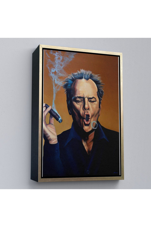 Ahşap Çerçeveli Jack Nicholson Tablosu-7935