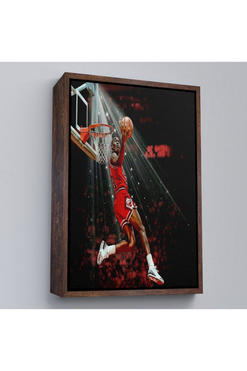 Ahşap Çerçeveli Michael Jordan Tablo-7682