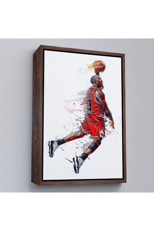 Ahşap Çerçeveli Michael Jordan Tablo-7787