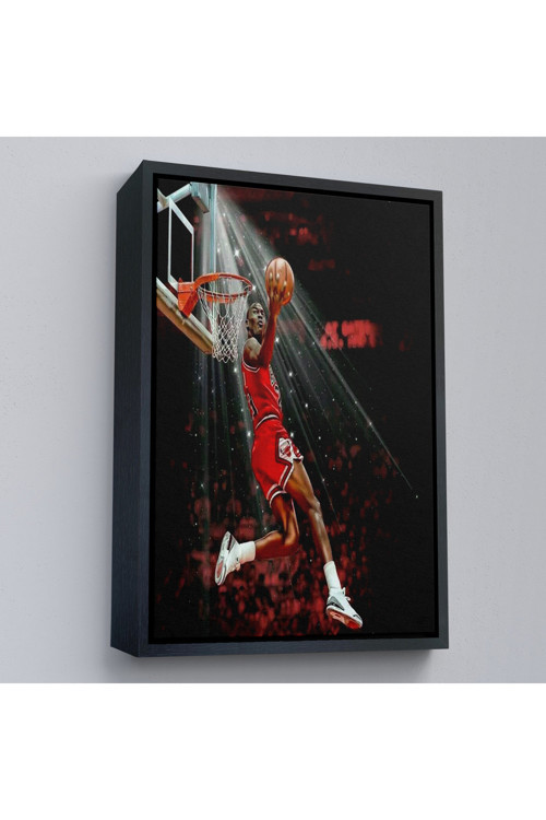 Ahşap Çerçeveli Michael Jordan Tablo-7682