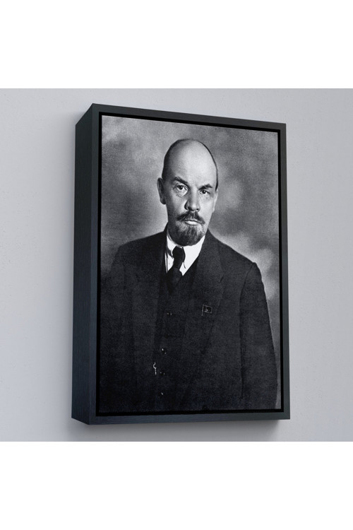 Ahşap Çerçeveli Sovyet Lideri Vladimir Lenin Tablo-7944