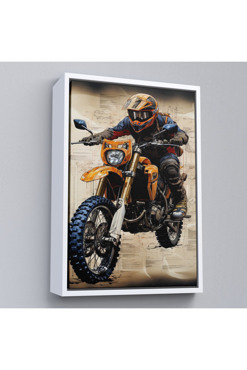 Ahşap Çerçeveli Cros Motor Sürücüsü Tablosu-7898