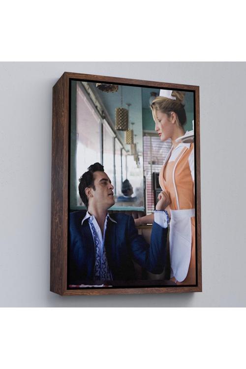 Ahşap Çerçeveli Joaquin Phoenix'İn Michael Muller Film Tablosu-7796