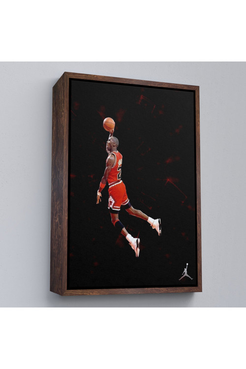 Ahşap Çerçeveli Michael Jordan Tablo-7751