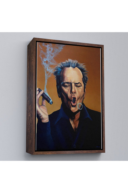 Ahşap Çerçeveli Jack Nicholson Tablosu-7935