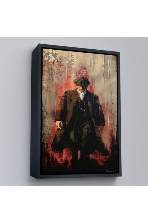 Ahşap Çerçeveli Peaky Blinders-Thomas Shelby Tablosu-7967