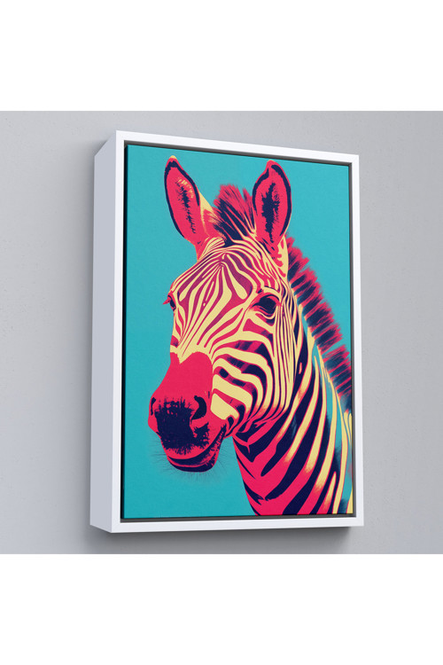 Ahşap Çerçeveli Zebra Tablosu-7642