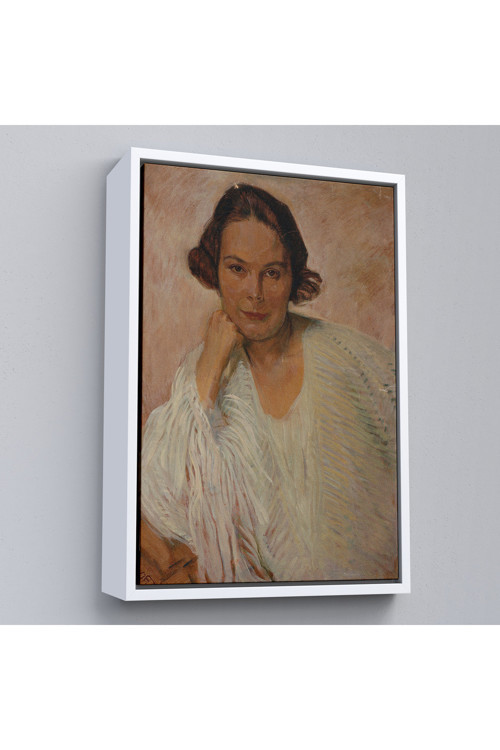 Ahşap Çerçeveli Elle Lanzer - Otto Friedrich Tablo-7290