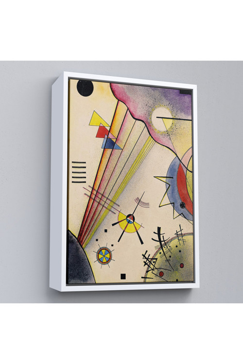 Ahşap Çerçeveli Verbindung Net Bağlantı Tablosu Wassily Kandinsky-7488