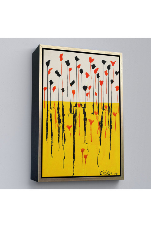 Ahşap Çerçeveli Alexander Calder - Damlalar Tablo - Drops-7285