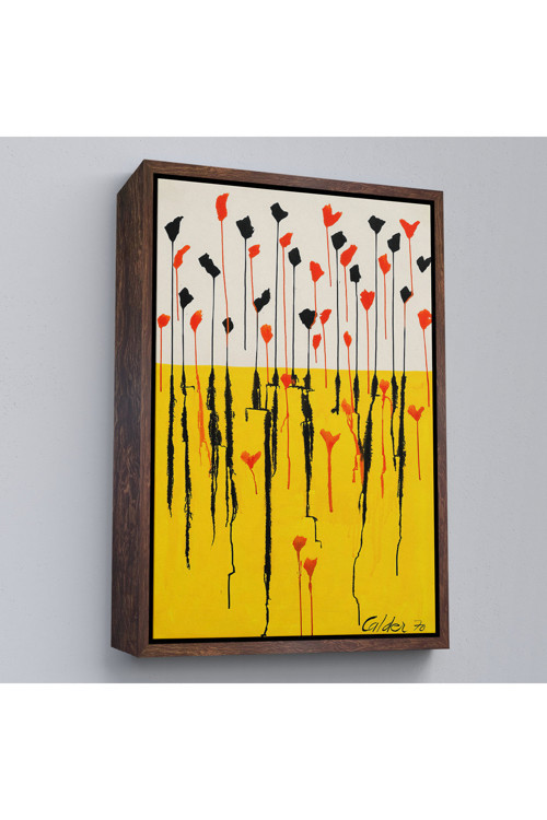 Ahşap Çerçeveli Alexander Calder - Damlalar Tablo - Drops-7285