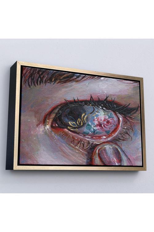 Ahşap Çerçeveli Gözdeki Güzellik Tablosu-7253