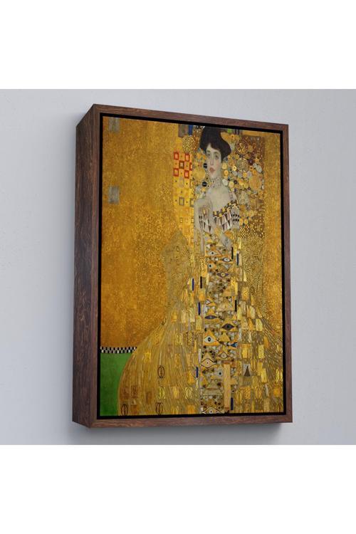 Ahşap Çerçeveli Gustav Klimt - Adele Bloch-Bauer I'İn Portre Tablosu-7378