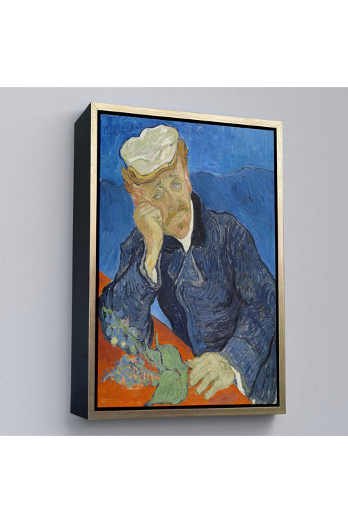 Ahşap Çerçeveli Vincent Van Gogh - Doktor Paul Gachet Tablo-7467