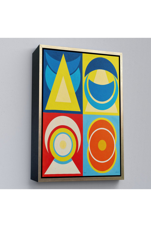 Ahşap Çerçeveli Auguste Herbin - Lune I Tablo-7358
