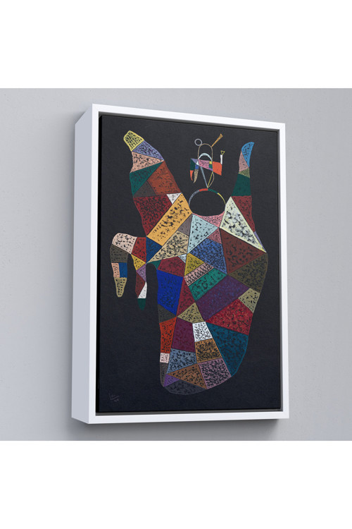 Ahşap Çerçeveli Wassily Kandinsky - İdam Edilen Ohne Titel Tablo-7497