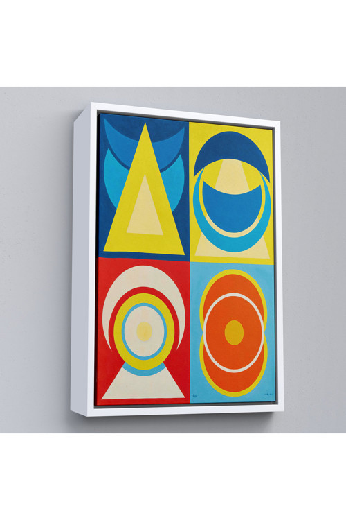 Ahşap Çerçeveli Auguste Herbin - Lune I Tablo-7358