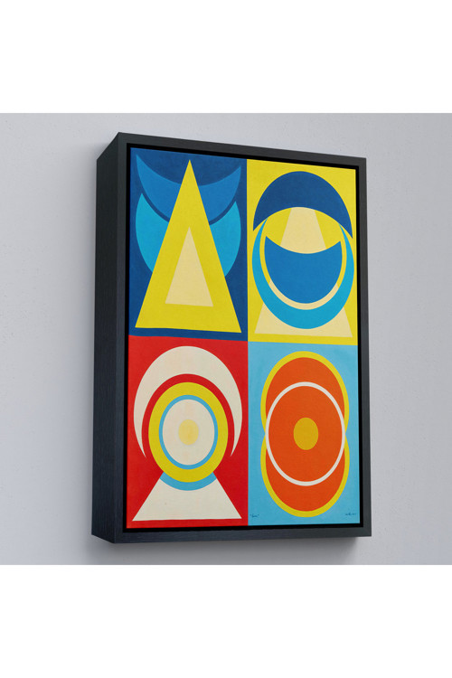 Ahşap Çerçeveli Auguste Herbin - Lune I Tablo-7358