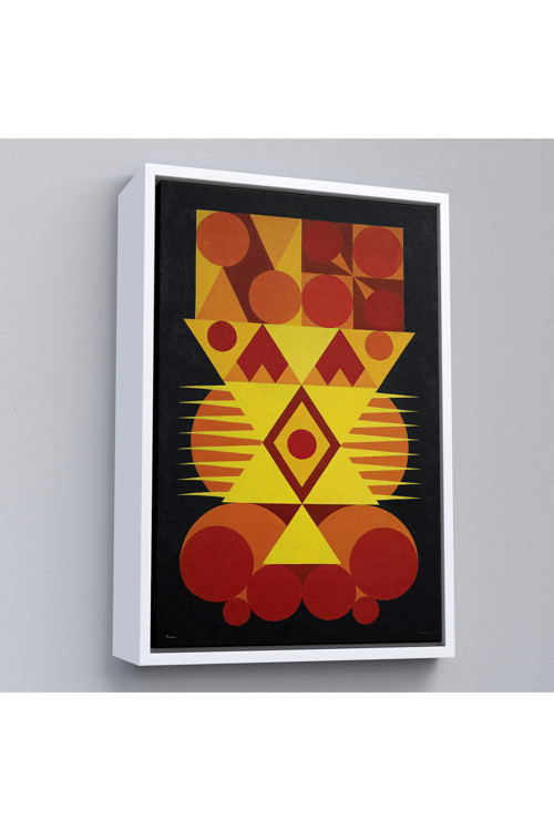 Ahşap Çerçeveli Auguste Herbin - Femme Tablo-7294