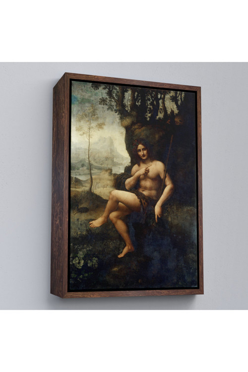 Ahşap Çerçeveli LeoOxyteeztablodo Da Vinci - Francesco Melzi - Bacchus Tablo-7351