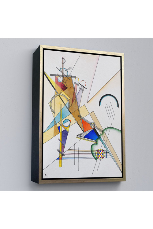 Ahşap Çerçeveli Wassily Kandinsky Gewebe Tablo-7493