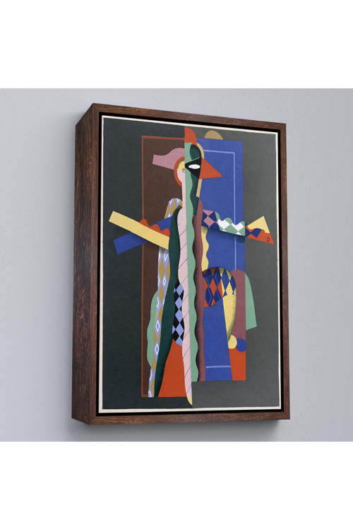 Ahşap Çerçeveli Georges Valmier - Soyut Sanat Tablosu-7308