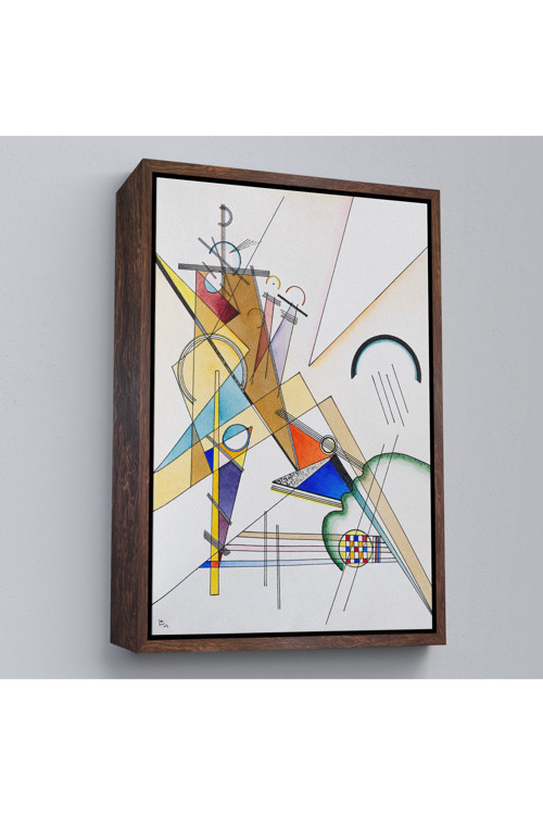Ahşap Çerçeveli Wassily Kandinsky Gewebe Tablo-7493