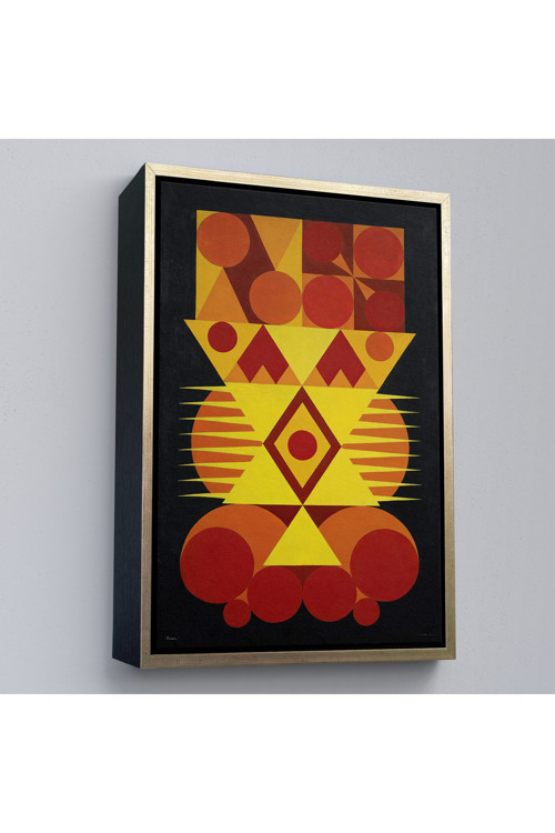 Ahşap Çerçeveli Auguste Herbin - Femme Tablo-7294