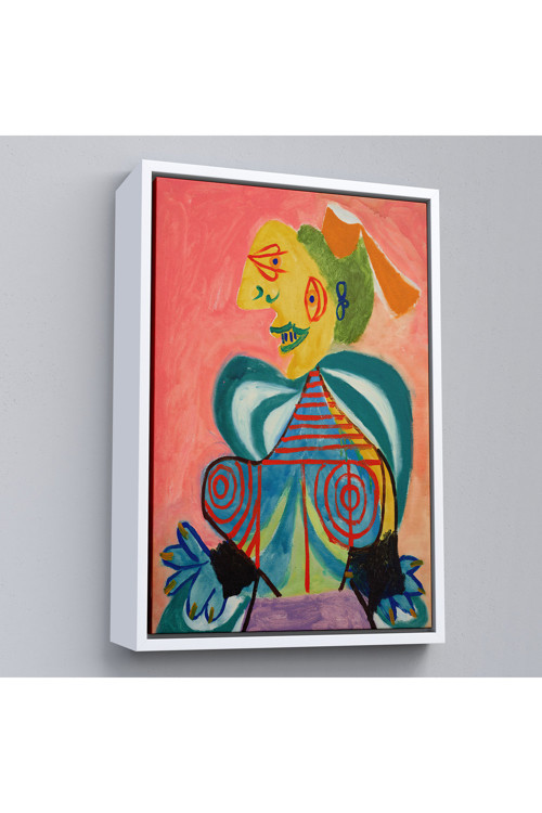 Ahşap Çerçeveli Pablo Picasso - Lee Miller'In Arlesienne Rolündeki Portre Tablosu-7341