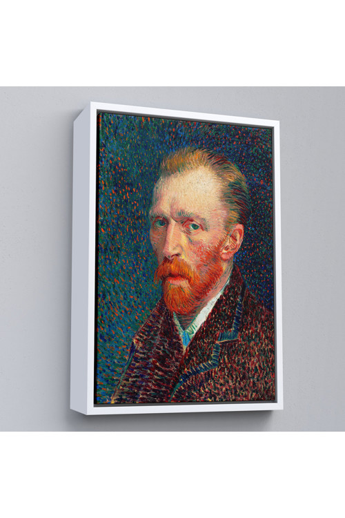 Ahşap Çerçeveli Vincent Van Gogh - Otoportre Tablo-7453