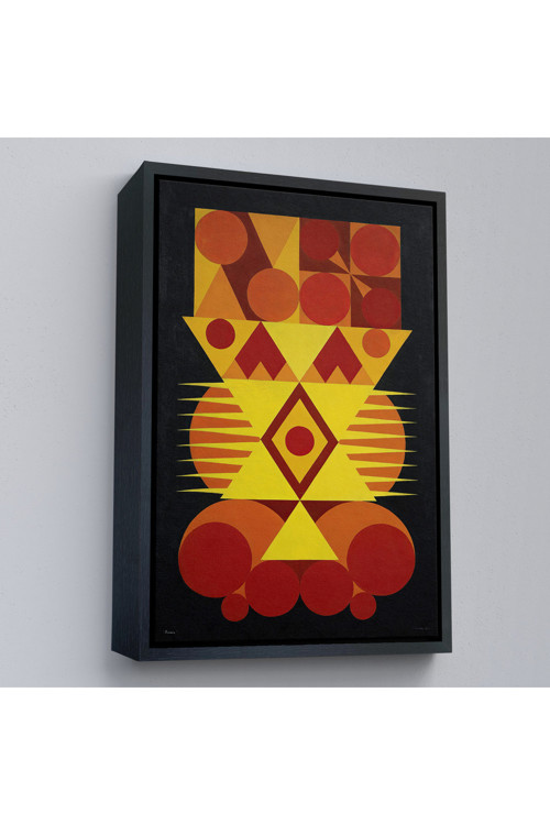 Ahşap Çerçeveli Auguste Herbin - Femme Tablo-7294