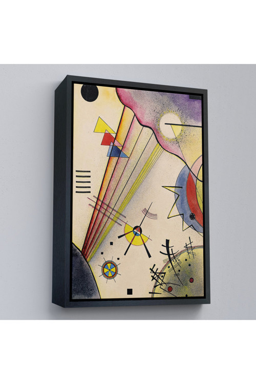 Ahşap Çerçeveli Verbindung Net Bağlantı Tablosu Wassily Kandinsky-7488