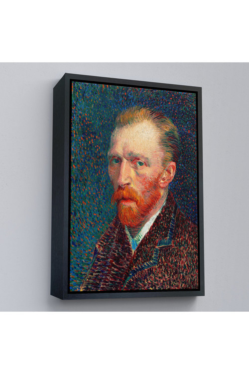 Ahşap Çerçeveli Vincent Van Gogh - Otoportre Tablo-7453