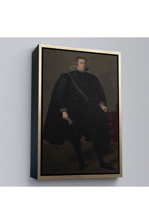 Ahşap Çerçeveli Velazquez Diego - Philip Iv İspanya Ve Portekiz Kralı Tablosu-7368