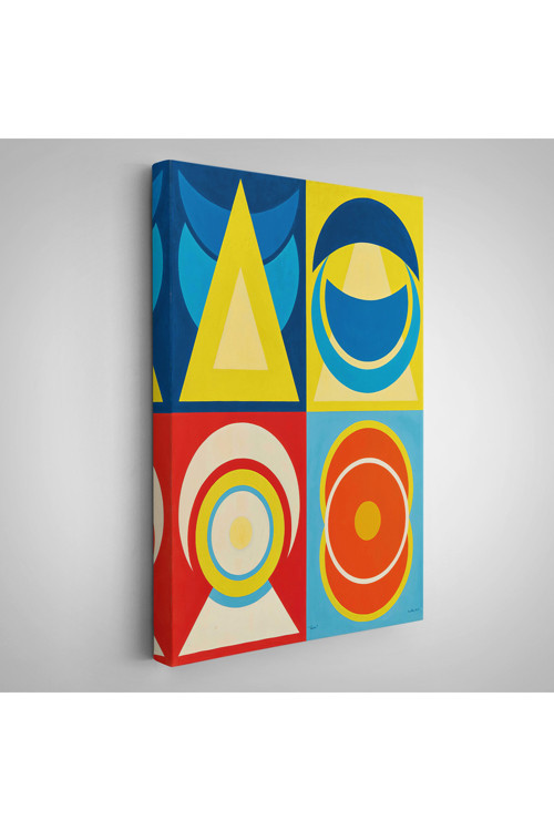Ahşap Çerçeveli Auguste Herbin - Lune I Tablo-7358