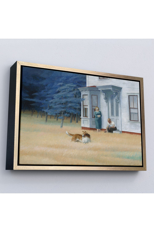 Ahşap Çerçeveli Edward Hopper - Cape Cod Akşamı Tablo-7061