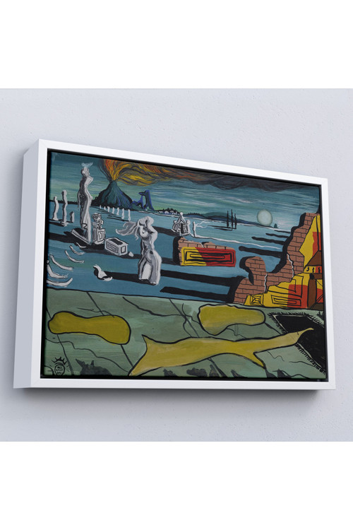 Ahşap Çerçeveli Salvador Dali - Venüs Rüyası Tablo - Dream Of Venus-7125