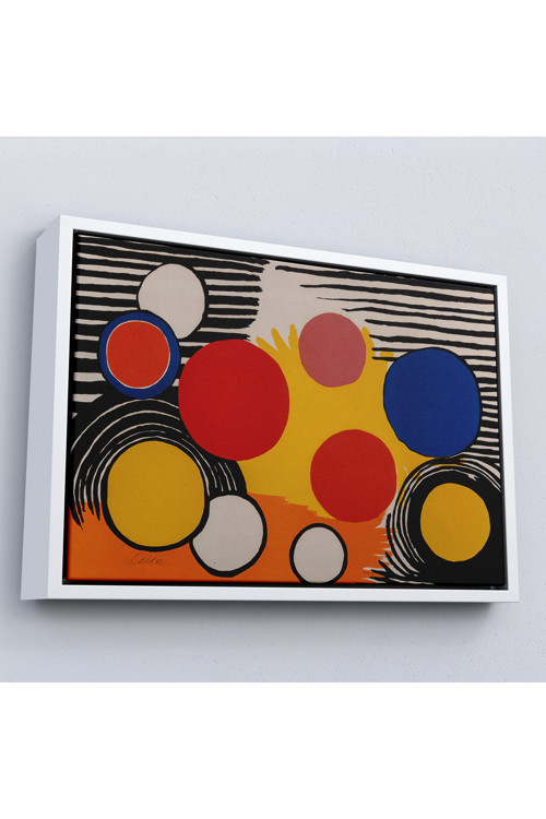 Ahşap Çerçeveli Alexander Calder - Kuş Yuvası Tablosu Bird'S Nest-7056