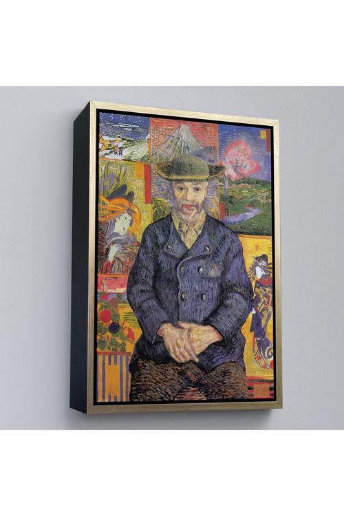 Ahşap Çerçeveli Vincent Van Gogh - Père Tanguy’Un Portresi Tablo-7459