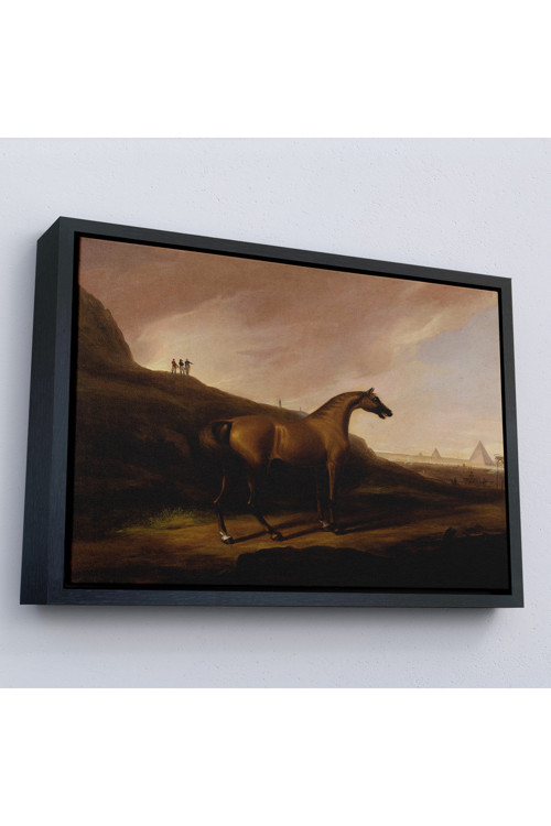 Ahşap Çerçeveli Alvan Fisher - Napolyon'Un Atı Tablo - Napoleon’S Horse-7100