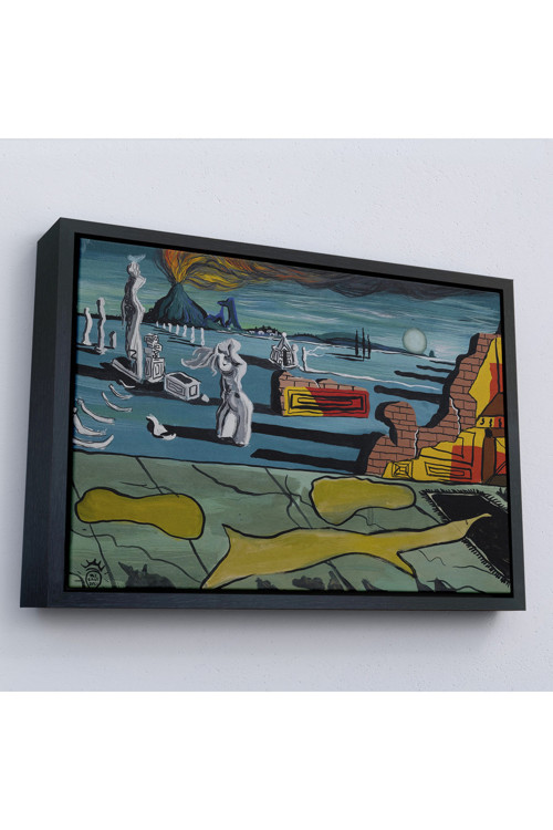 Ahşap Çerçeveli Salvador Dali - Venüs Rüyası Tablo - Dream Of Venus-7125