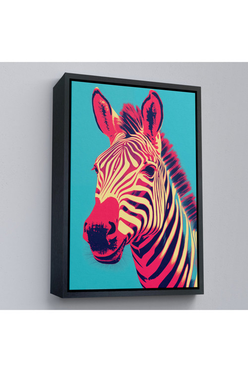 Ahşap Çerçeveli Zebra Tablosu-7642