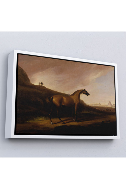 Ahşap Çerçeveli Alvan Fisher - Napolyon'Un Atı Tablo - Napoleon’S Horse-7100
