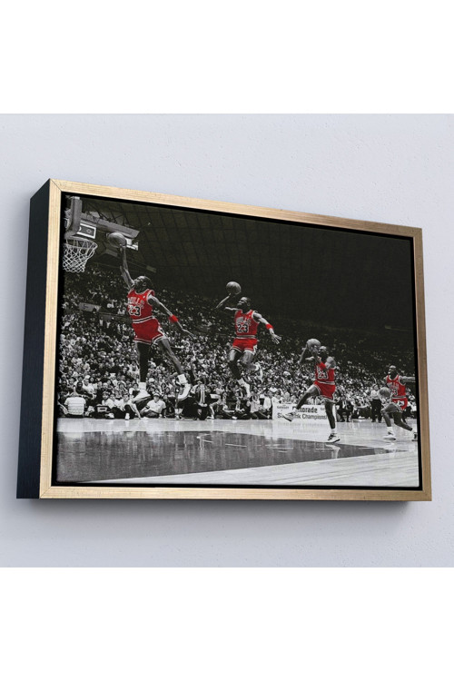 Ahşap Çerçeveli Michael Jordan Tablo-7200